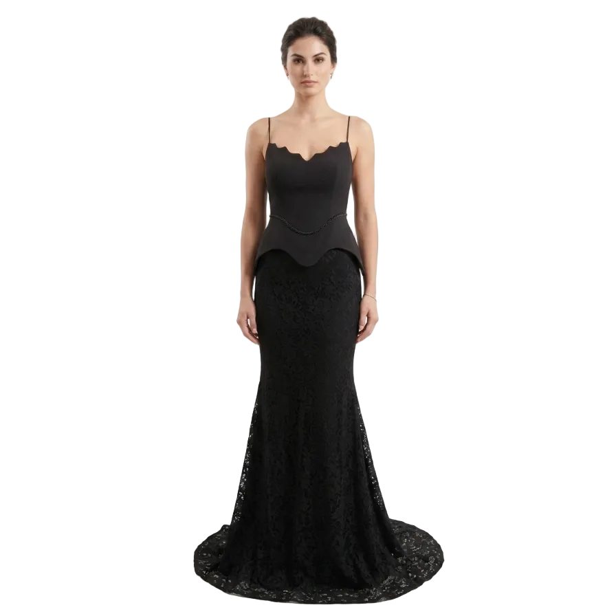 Noir Elegance Gown