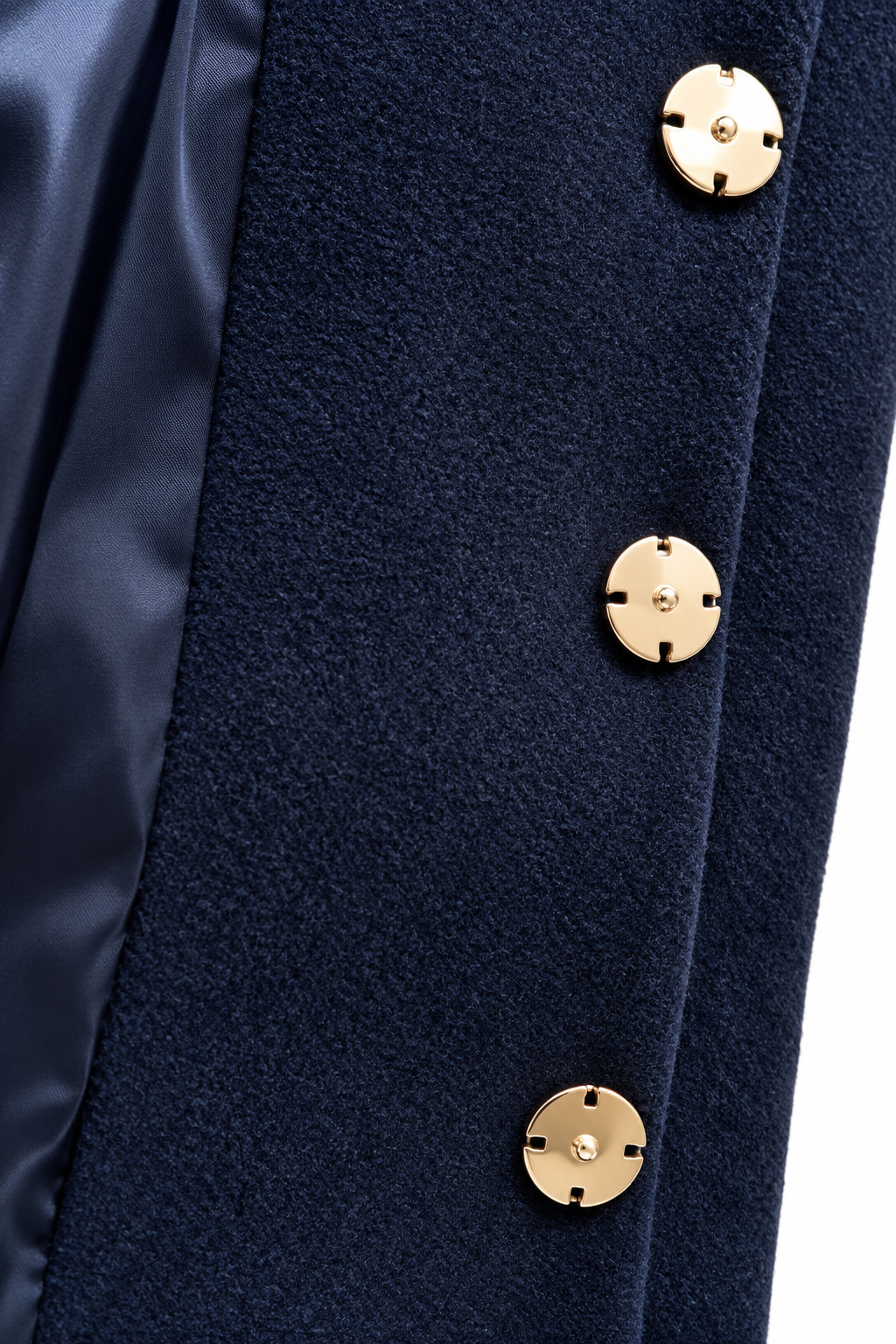 close shot for navy jacket